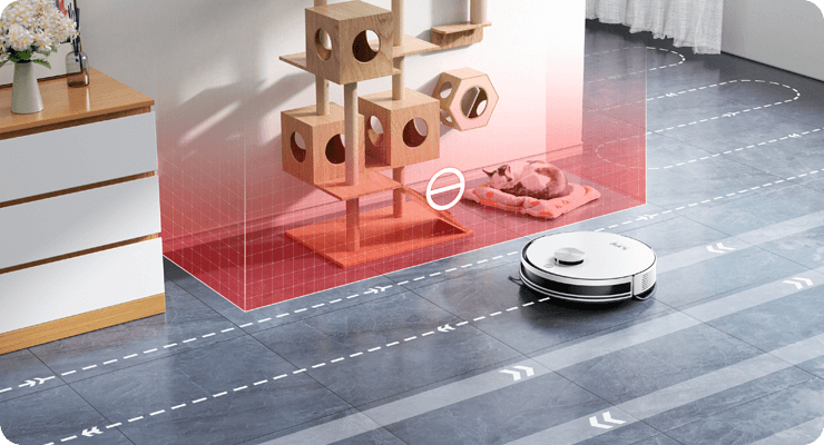 ILIFE A30 PRO robotstofzuiger met instelbare no-go zones en virtuele muren