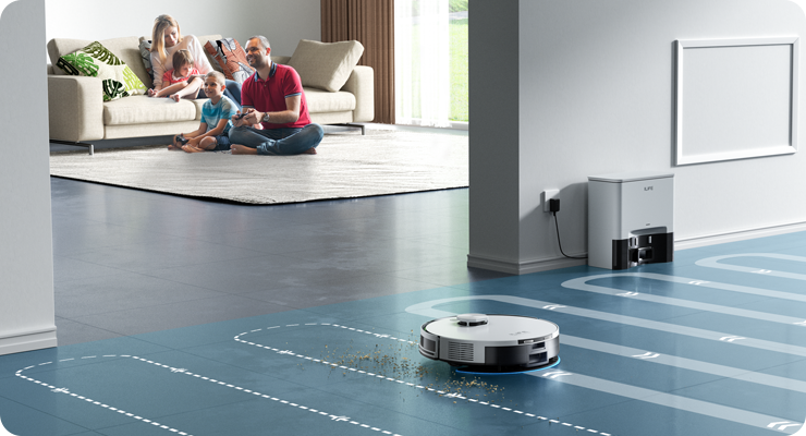 De ilife a30 navigeert door het huis heen.