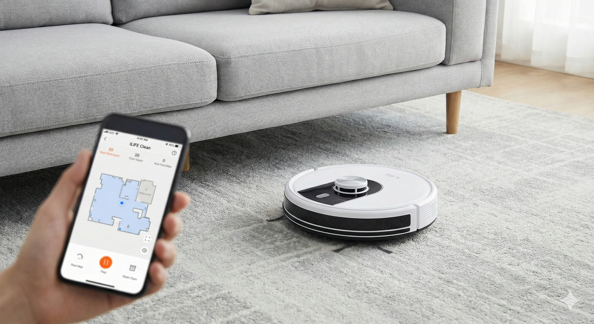 Ilife A30 Pro bestuurd door app